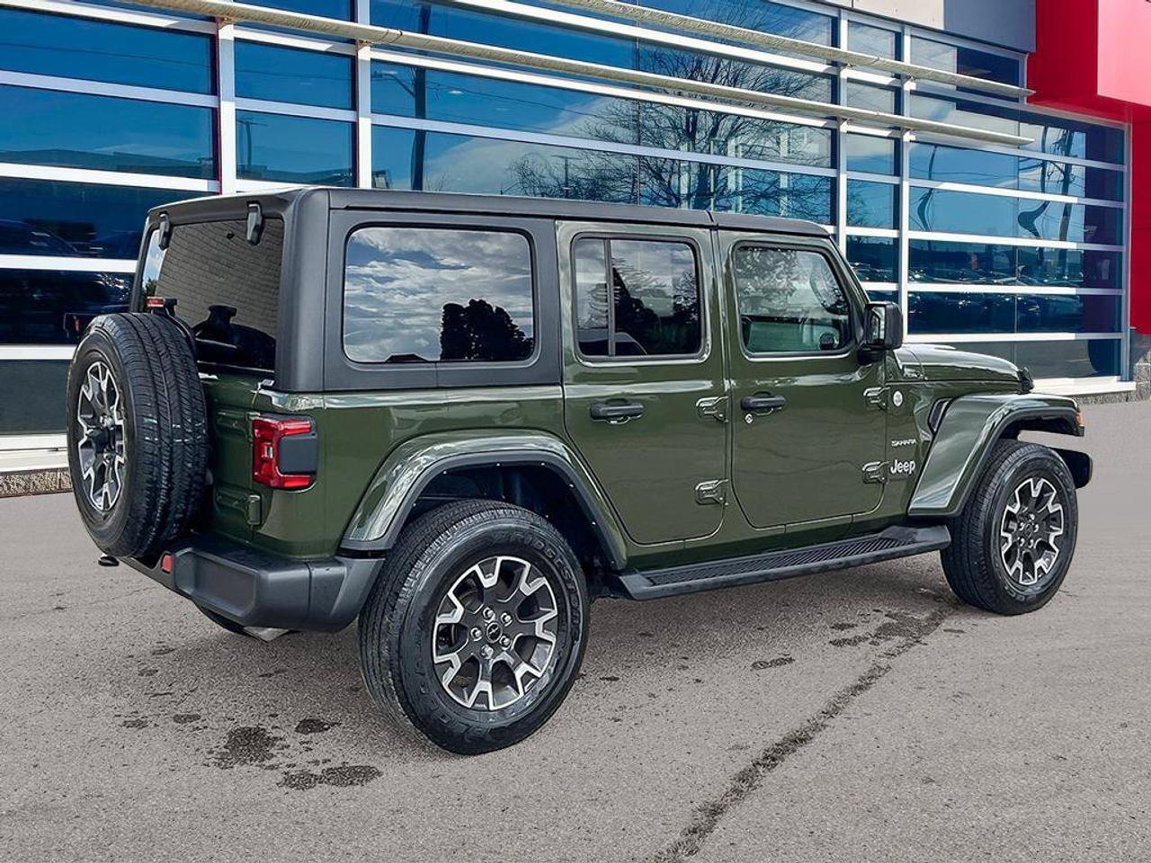 2024 Jeep Wrangler Sahara | Sarge Green | One Owner | Clean CarFax Report | Ontario Vehicle | Fully Certified | CarPlay Photo