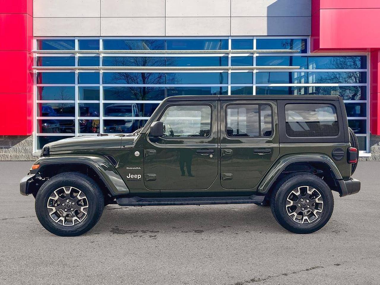 2024 Jeep Wrangler Sahara | Sarge Green | One Owner | Clean CarFax Report | Ontario Vehicle | Fully Certified | CarPlay Photo5