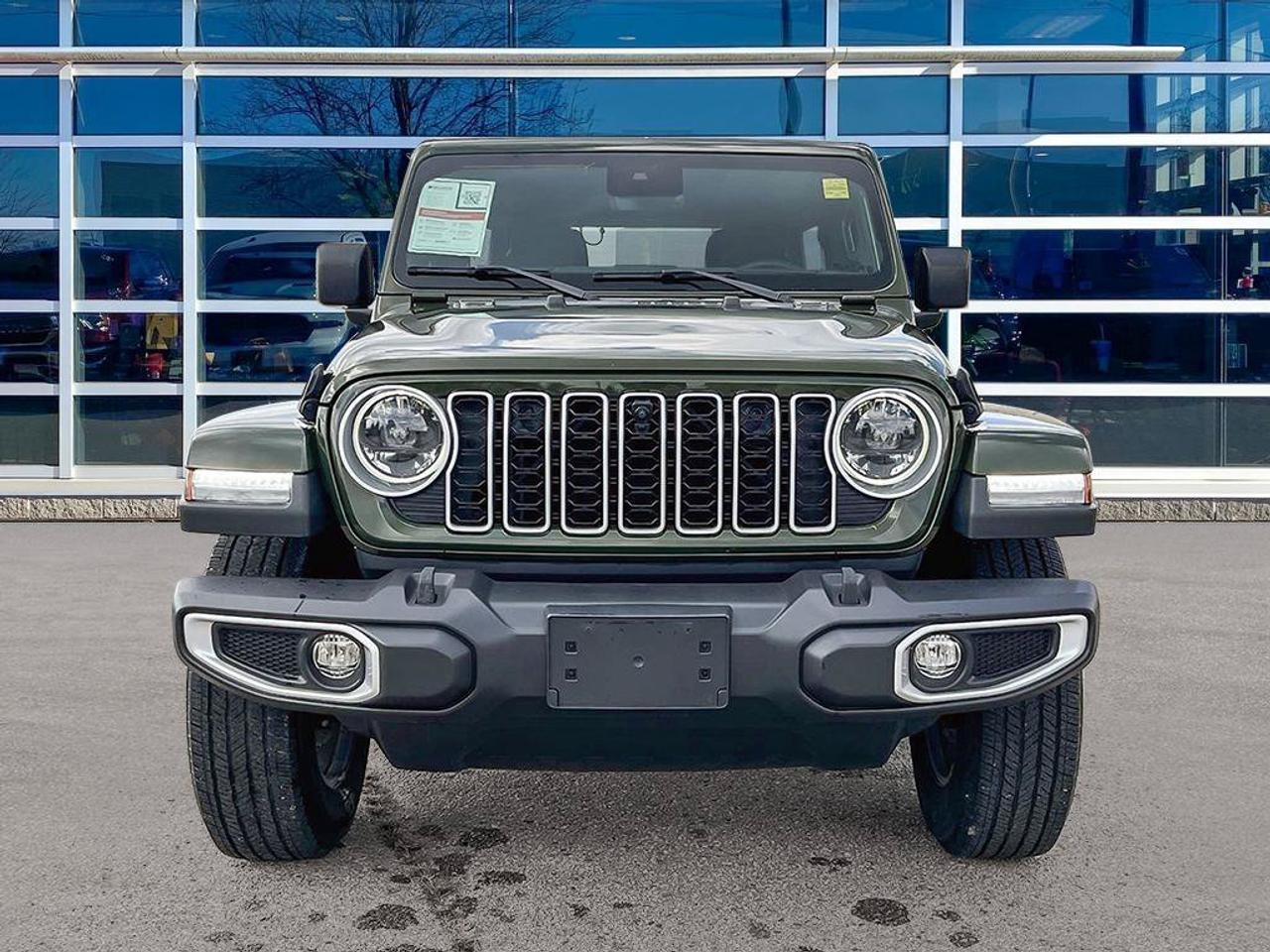 2024 Jeep Wrangler Sahara | Sarge Green | One Owner | Clean CarFax Report | Ontario Vehicle | Fully Certified | CarPlay Photo