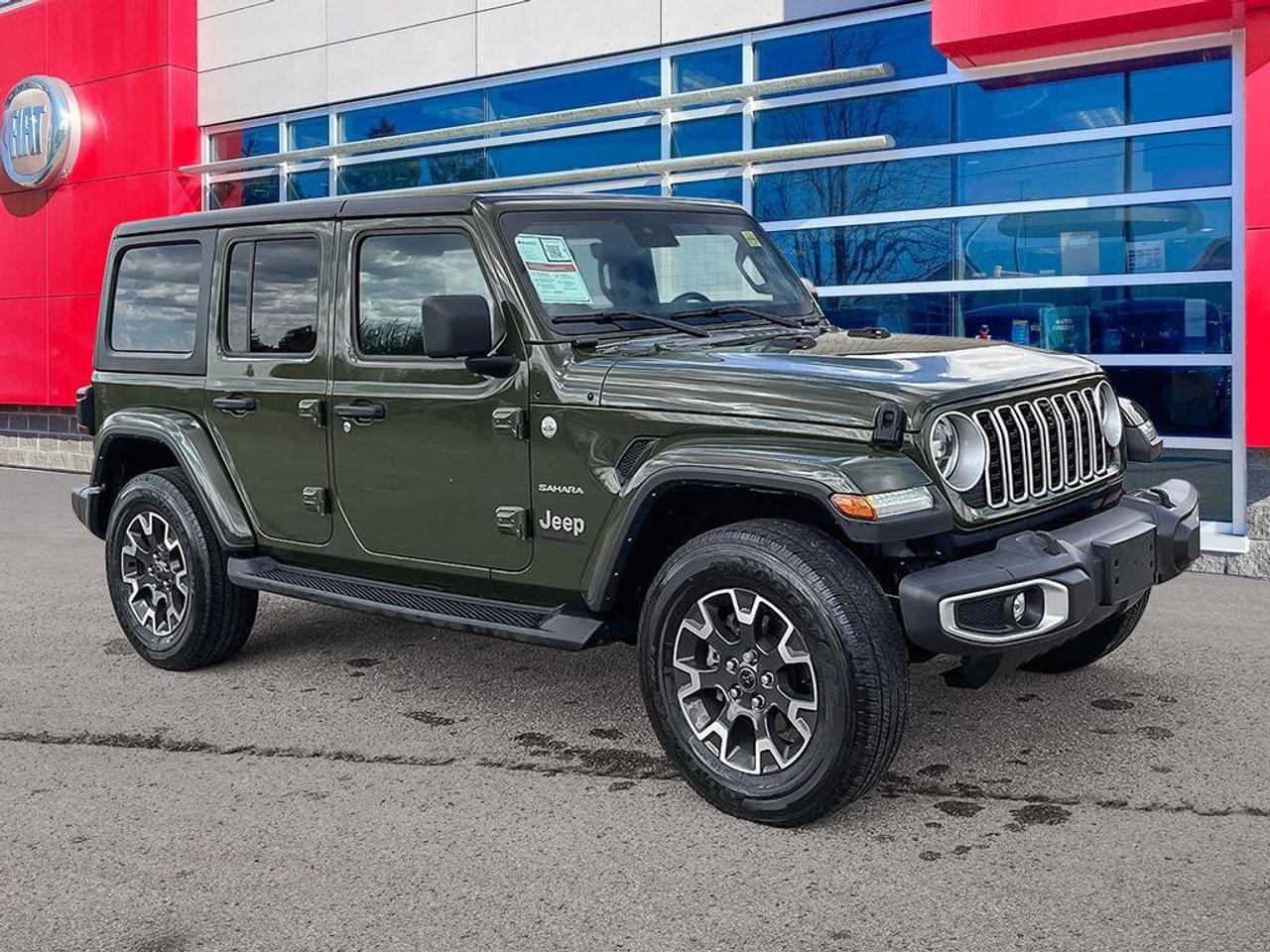 2024 Jeep Wrangler Sahara | Sarge Green | One Owner | Clean CarFax Report | Ontario Vehicle | Fully Certified | CarPlay Photo