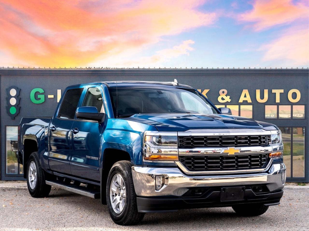 Blue 2018 Chevrolet Silverado 1500 Pickup Truck Four-Wheel Drive Automatic