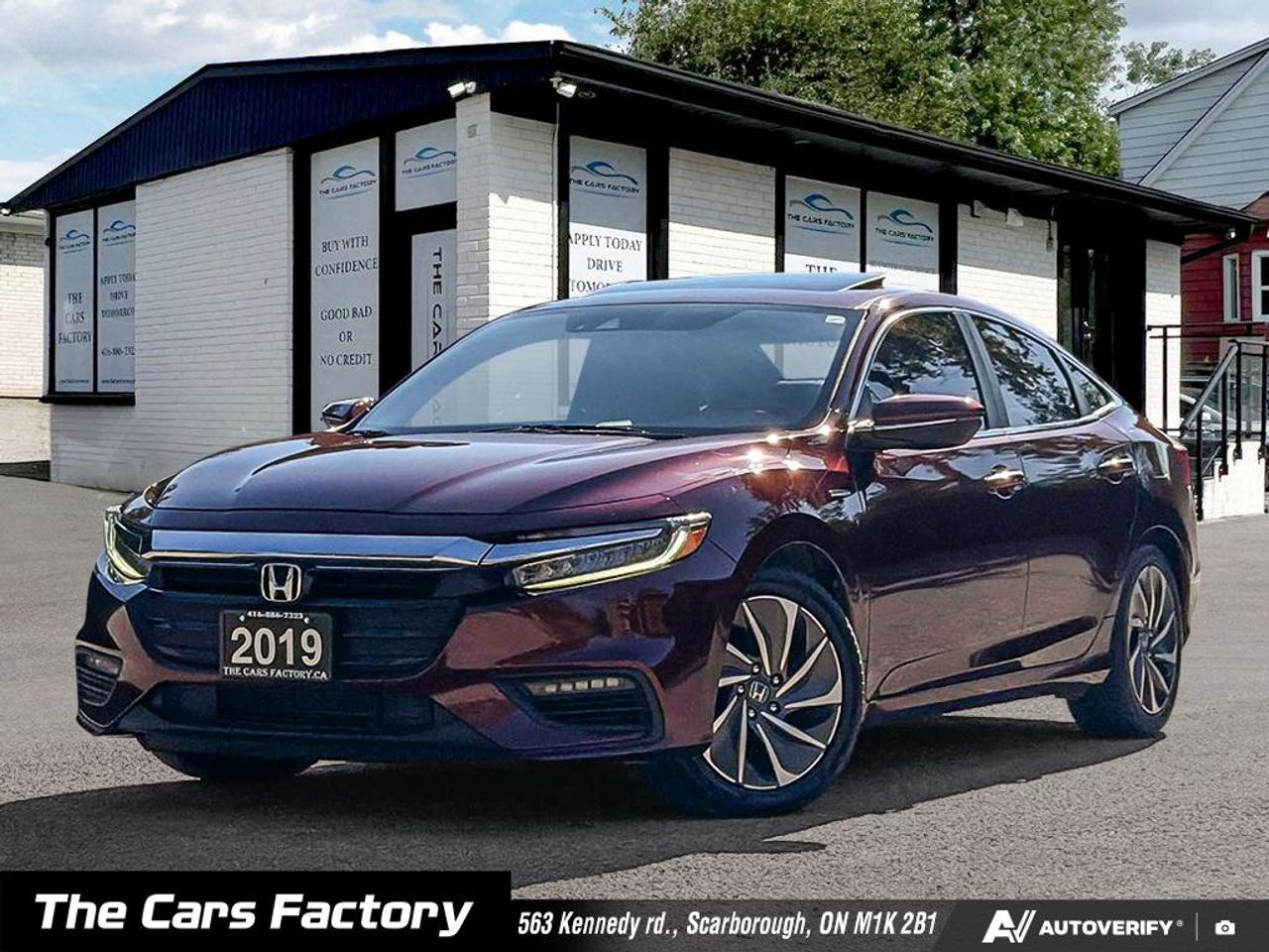 2019 Honda Insight Touring HYBRID Leather / S.Roof / Apple Carplay! Photo