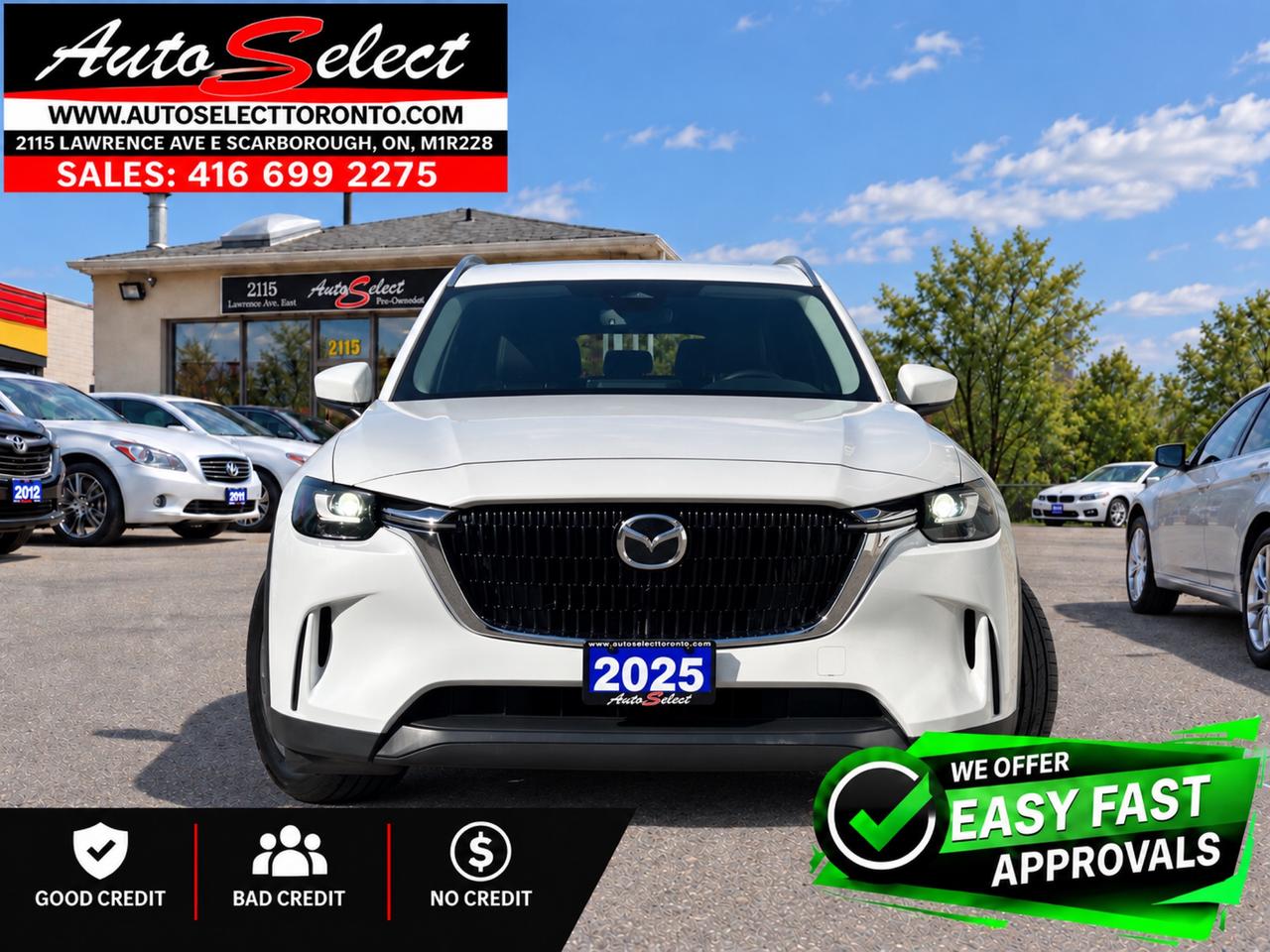 2025 Mazda CX-90 MHEV GS-L AWD - Apple Carplay - Leather - Clean Carfax Photo