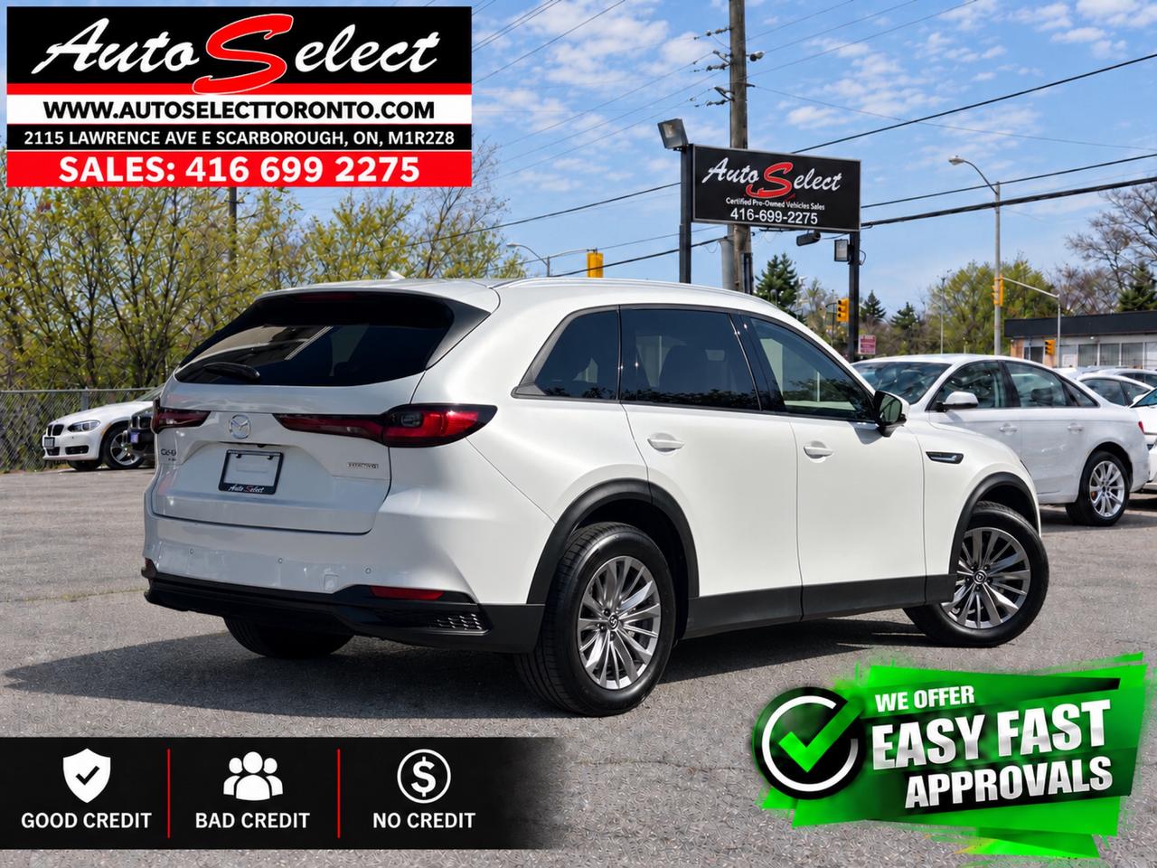 2025 Mazda CX-90 MHEV GS-L AWD - Apple Carplay - Leather - Clean Carfax Photo3