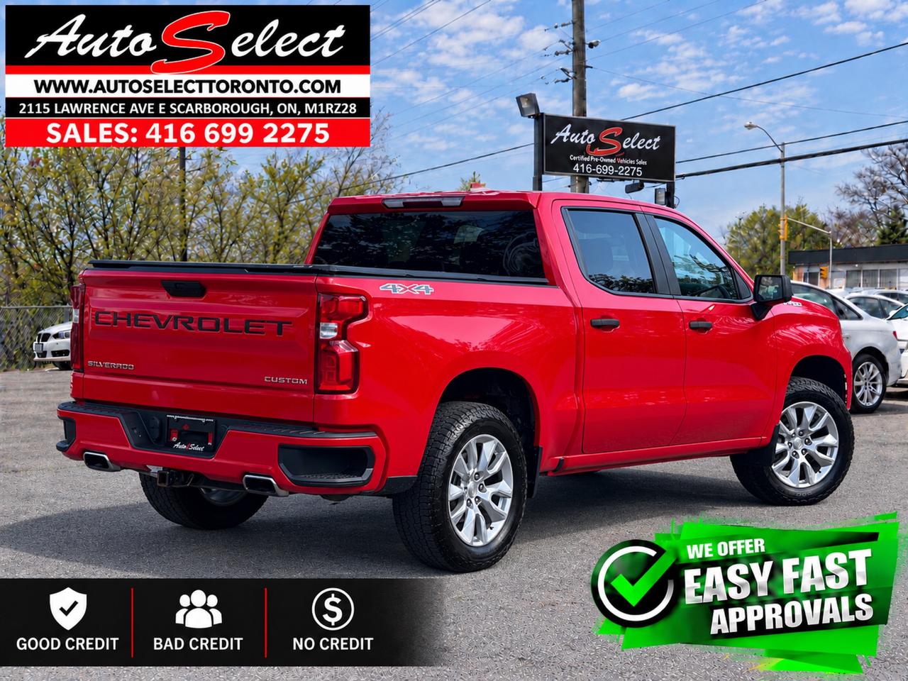 2021 Chevrolet Silverado 1500 Custom 4x4 **5.3L V8** Apple Carplay - Well Maintained Photo3