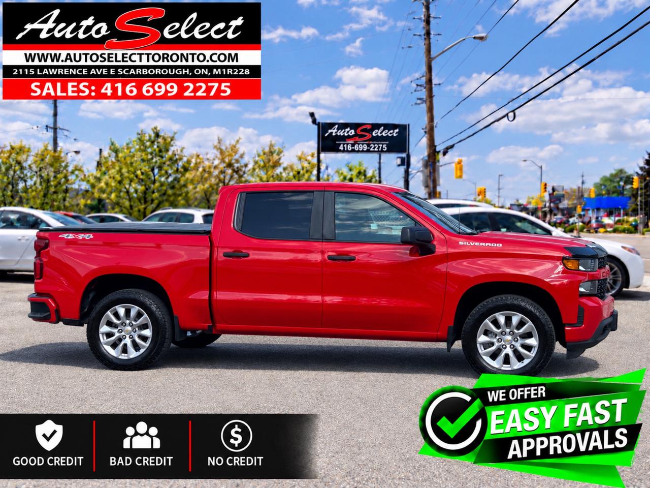 2021 Chevrolet Silverado 1500 Custom 4x4 **5.3L V8** Apple Carplay - Well Maintained Photo