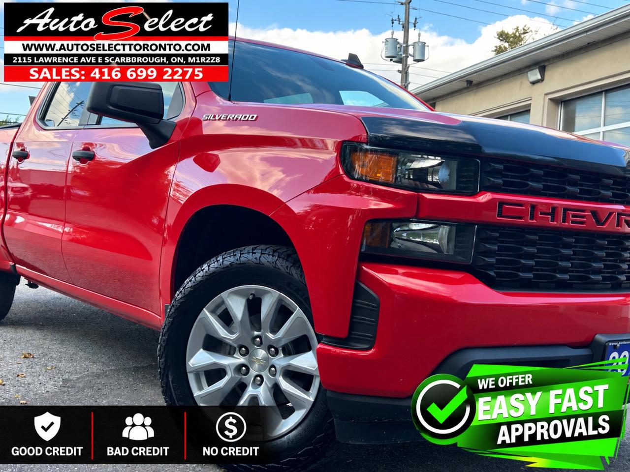 2021 Chevrolet Silverado 1500 Custom 4x4 **5.3L V8** Apple Carplay - Well Maintained Photo