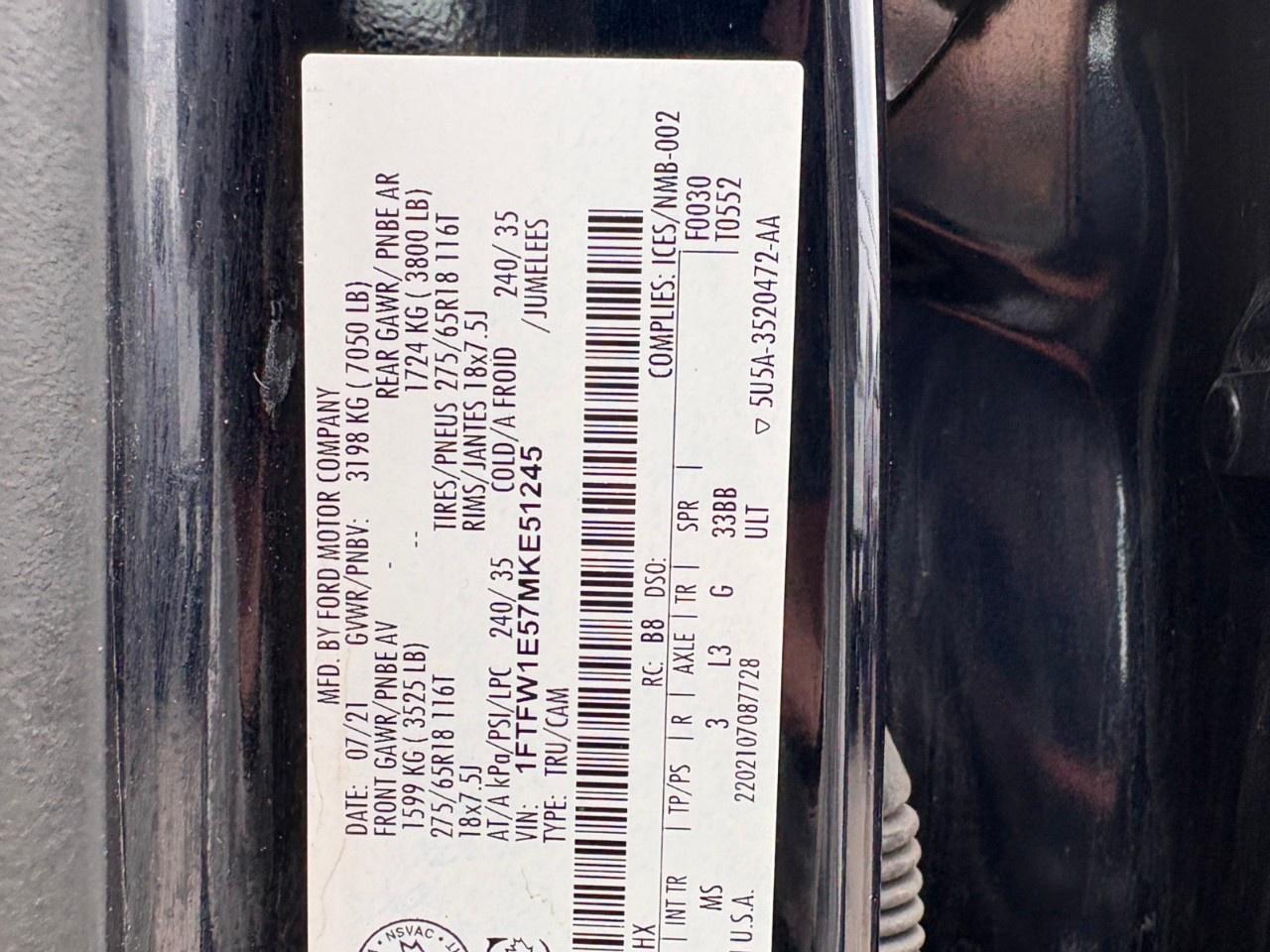 2021 Ford F-150 XLT 4WD SuperCrew 5.5' Box Photo