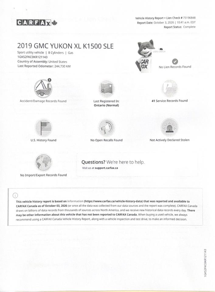 2019 GMC Yukon XL SLE Photo
