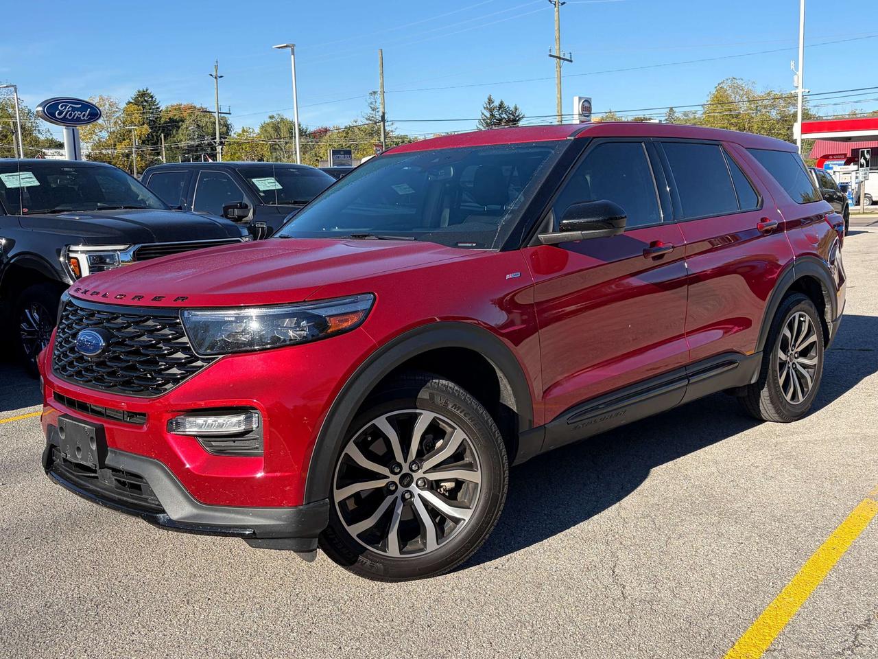 Rapid Red Met Tinted Cc 2022 Ford Explorer SUV / Crossover All-Wheel Drive Automatic