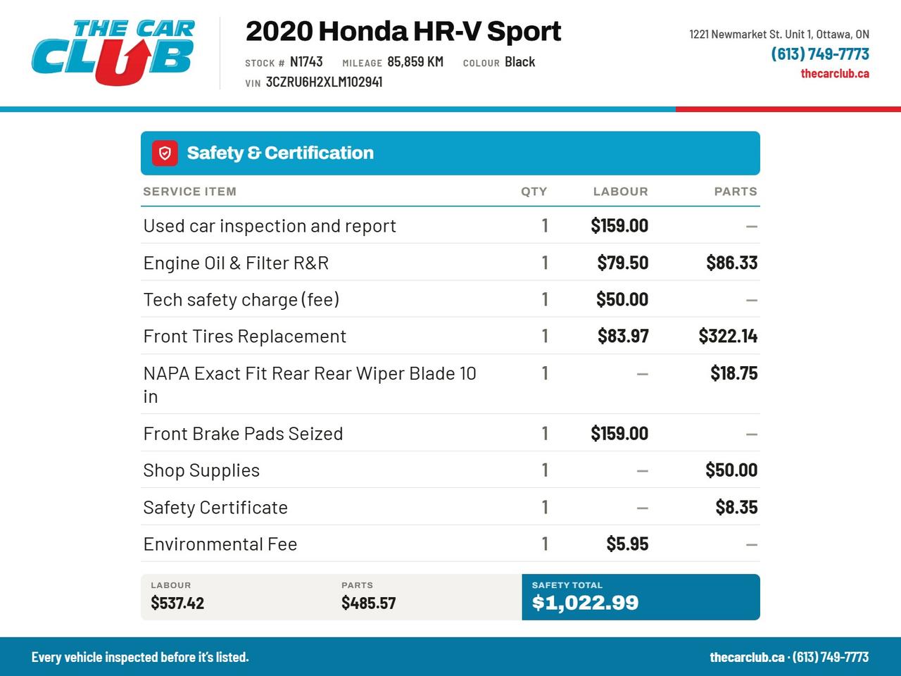 2020 Honda HR-V Sport Photo
