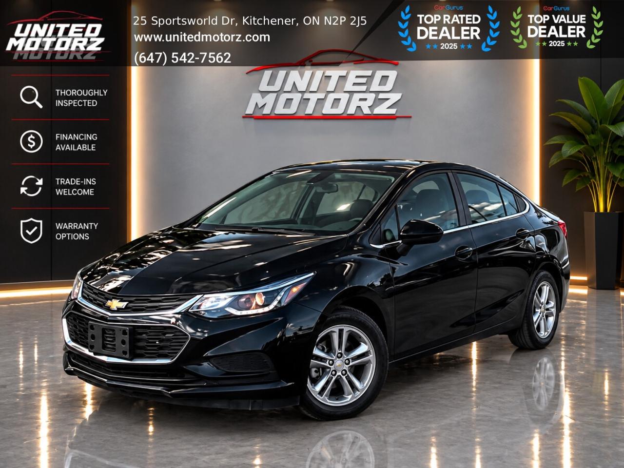 2016 Chevrolet Cruze LT ~SAFETY CERTIFIED~ONE OWNER~ NO ACCIDENTS~  LOW Photo