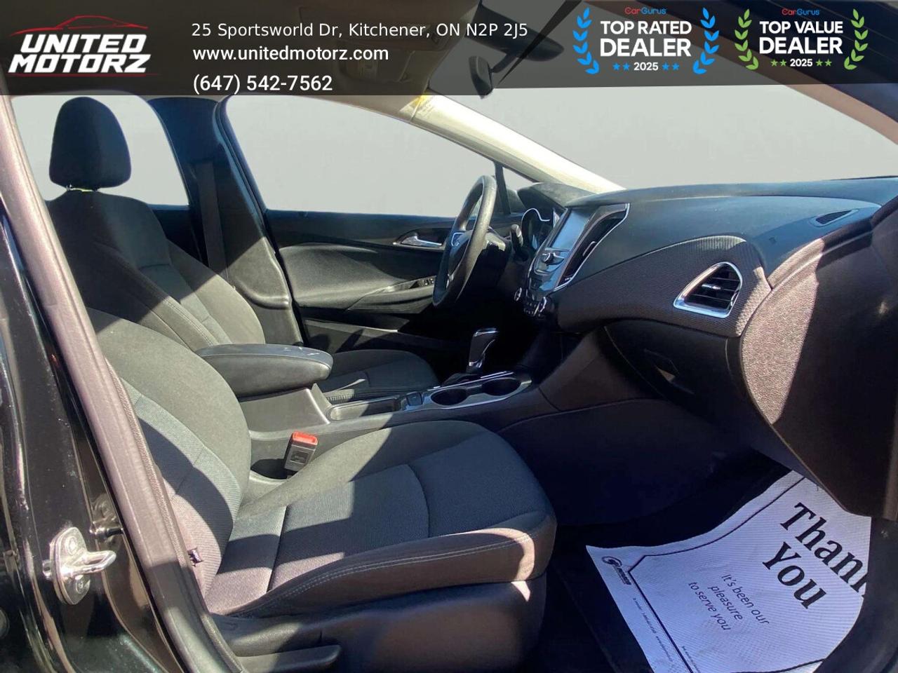2016 Chevrolet Cruze LT ~SAFETY CERTIFIED~ONE OWNER~ NO ACCIDENTS~  LOW Photo