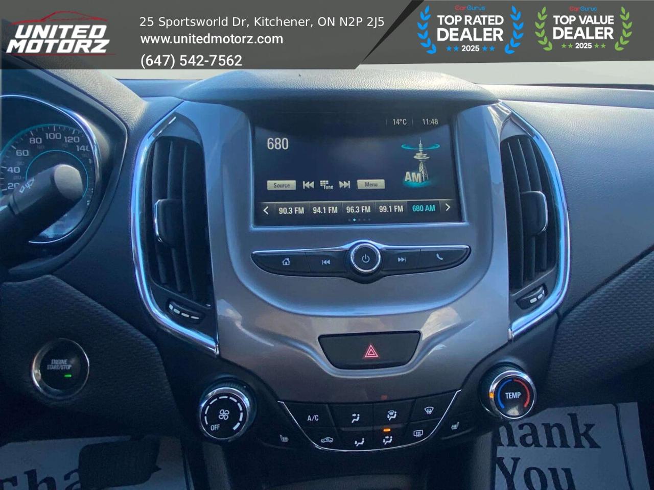 2016 Chevrolet Cruze LT ~SAFETY CERTIFIED~ONE OWNER~ NO ACCIDENTS~  LOW Photo