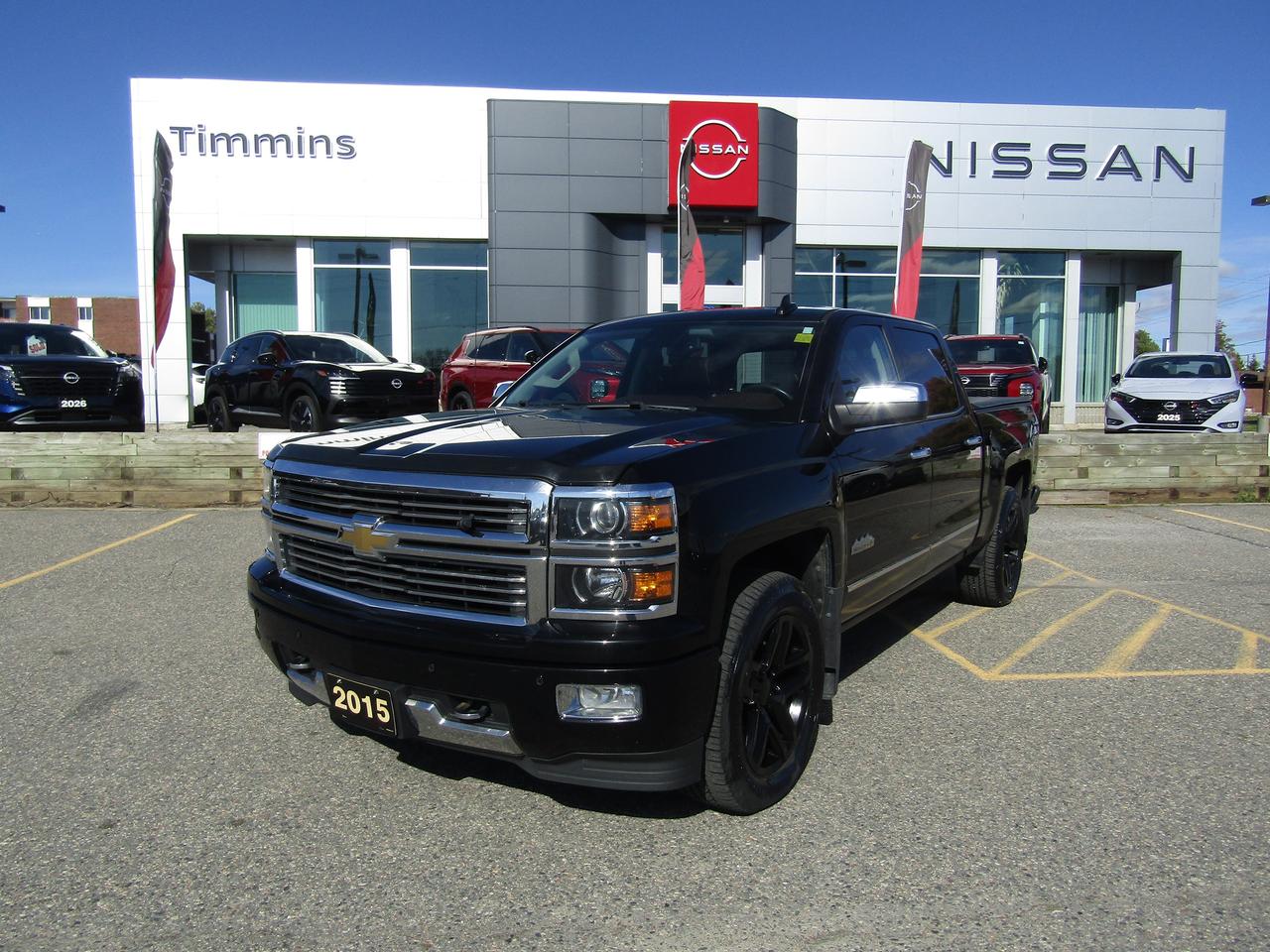 Black 2015 Chevrolet Silverado 1500 Pickup Truck Four-Wheel Drive Automatic