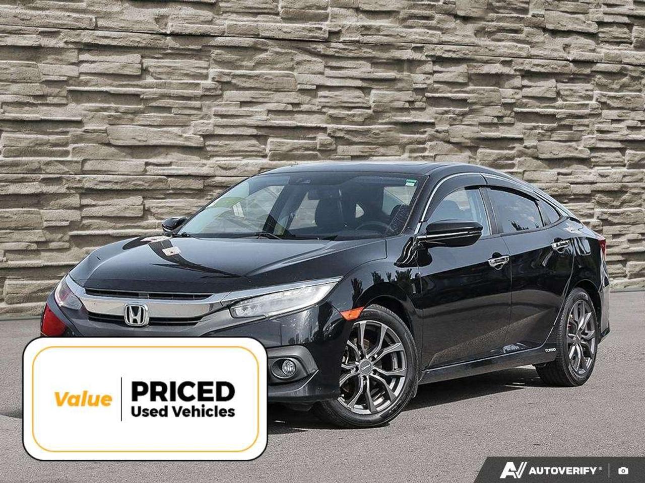 2016 Honda Civic LEATHER   SUNROOF   AFTERMARKET WHEELS Photo0