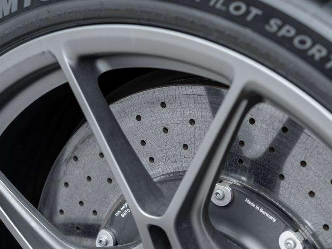 2025 Porsche 911 GT3 Coupe Weissach Pkg Porsche Ceramic Composite Brakes (PCCB) with Calipers in Yellow  Folding Ligh Photo