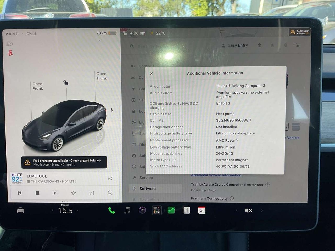 2022 Tesla Model 3 Standard Range - LEATHER! NAV! CAMERAS! EV RATES! Photo