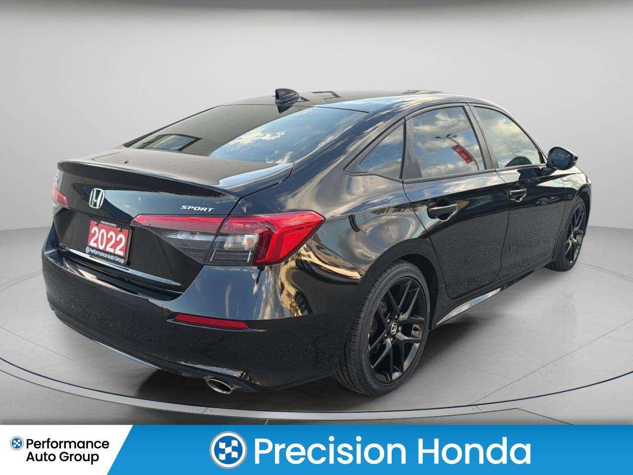 2022 Honda Civic Sport CarPlay Rear Cam Sunroof Heated Seats Photo4
