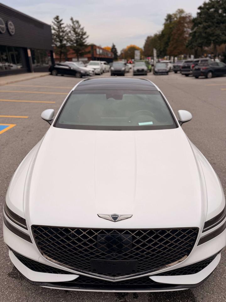 2022 Genesis G80 NO ACCIDENT, SPORT+, PANO ROOF,RED LEATHER, HUD Photo5