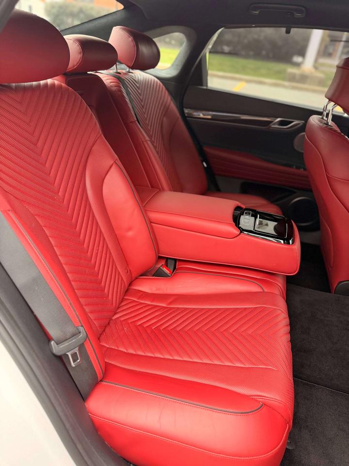 2022 Genesis G80 NO ACCIDENT, SPORT+, PANO ROOF,RED LEATHER, HUD Photo