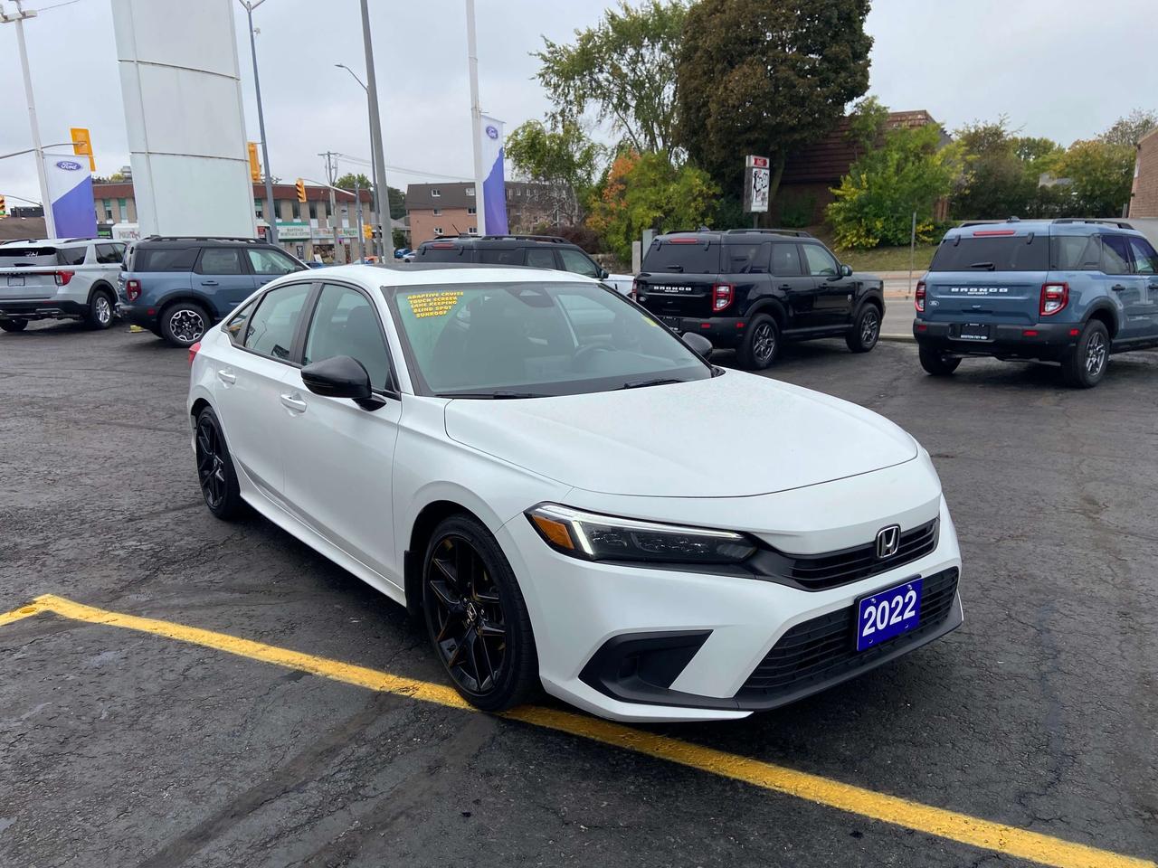 2022 Honda Civic SPORT 4DR HEATED SEATS/WHEEL SUNROOF LANE KEEP Photo