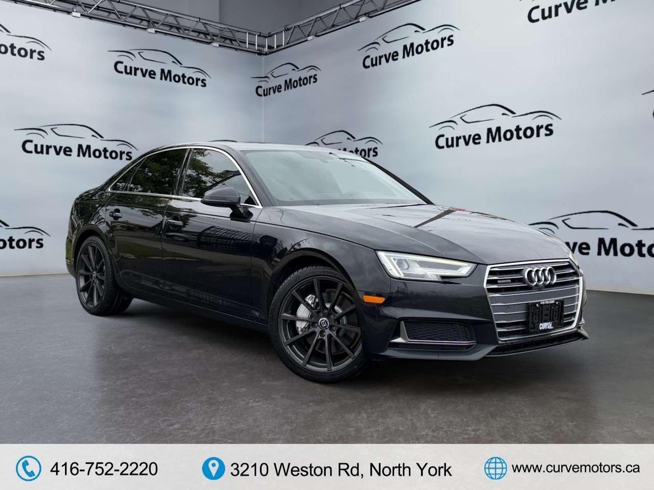 2019 Audi A4 Progressiv * CARPLAY / 360 CAMERA / BLIND SPOT / ROOF / BROWN INT Photo