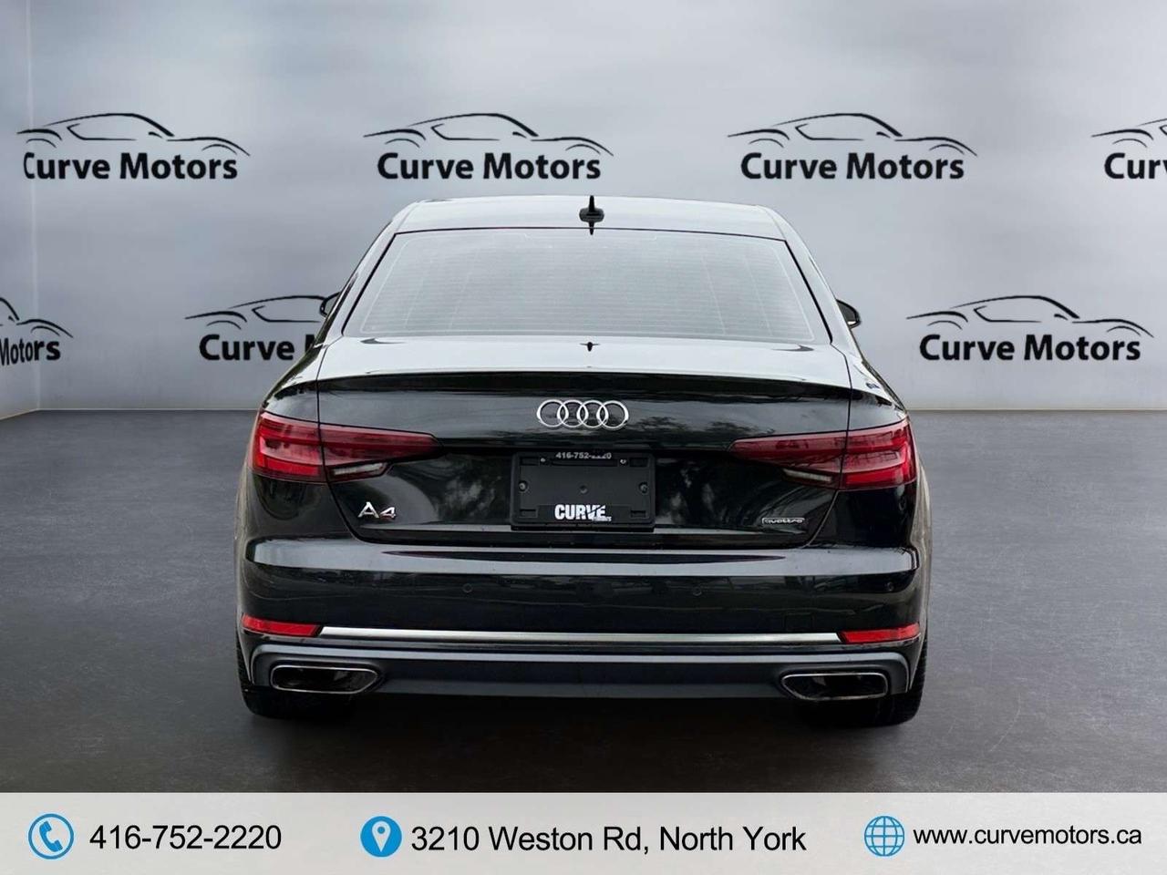 2019 Audi A4 Progressiv * CARPLAY / 360 CAMERA / BLIND SPOT / ROOF / BROWN INT Photo