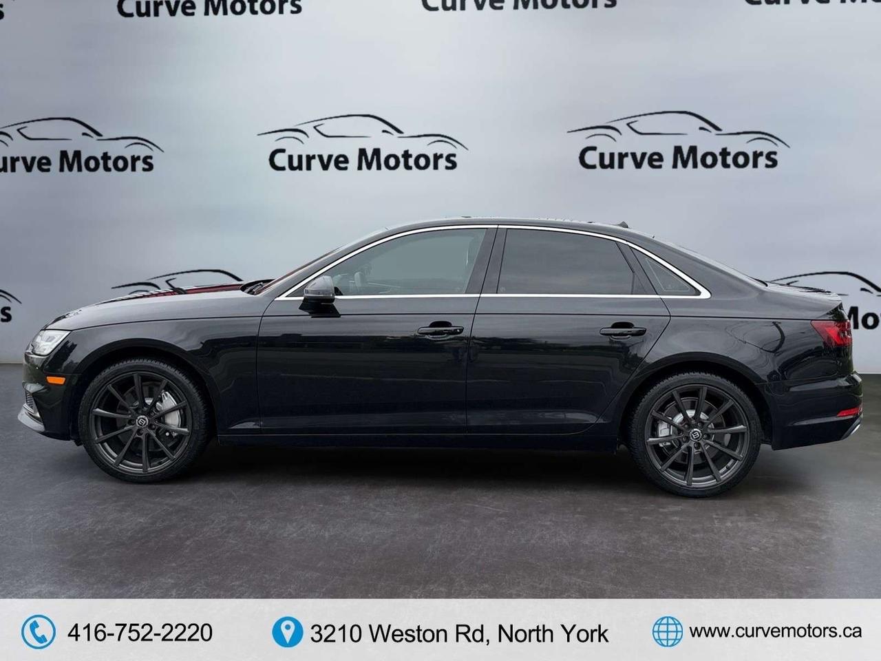 2019 Audi A4 Progressiv * CARPLAY / 360 CAMERA / BLIND SPOT / ROOF / BROWN INT Photo