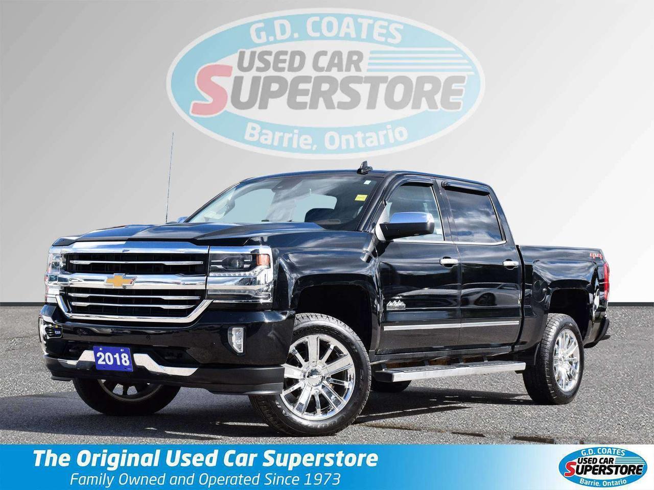 2018 Chevrolet Silverado 1500 High Country Crew Cab 4x4 ~Nav ~Leather ~Sunroof Photo0