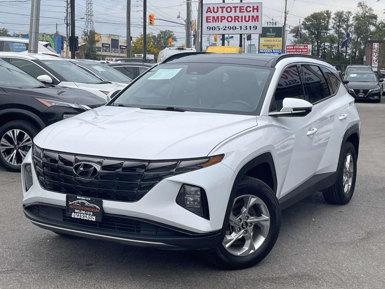 2023 Hyundai Tucson Preferred w/Trend Pkg AWD Pearl White    Leather   Pano Roof   Htd Steering Photo