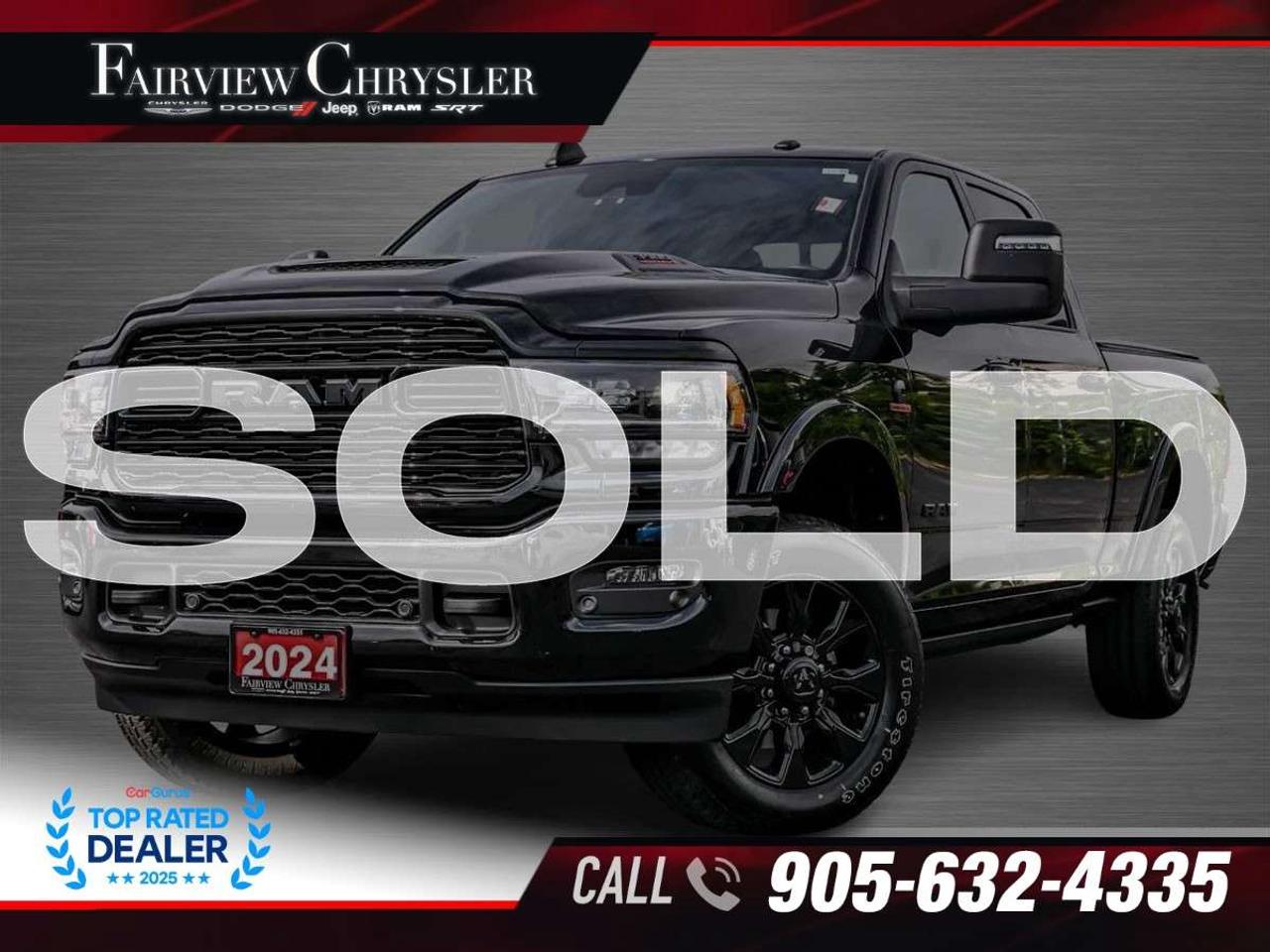 2024 RAM 3500 Limited 4x4 Crew Cab 6'4 Box NIGHT EDITION   SUNROOF   REAR AIR SUSPENSION   DUAL ALTERNATOR   LEVEL 1   TRAILER TECH   H Photo