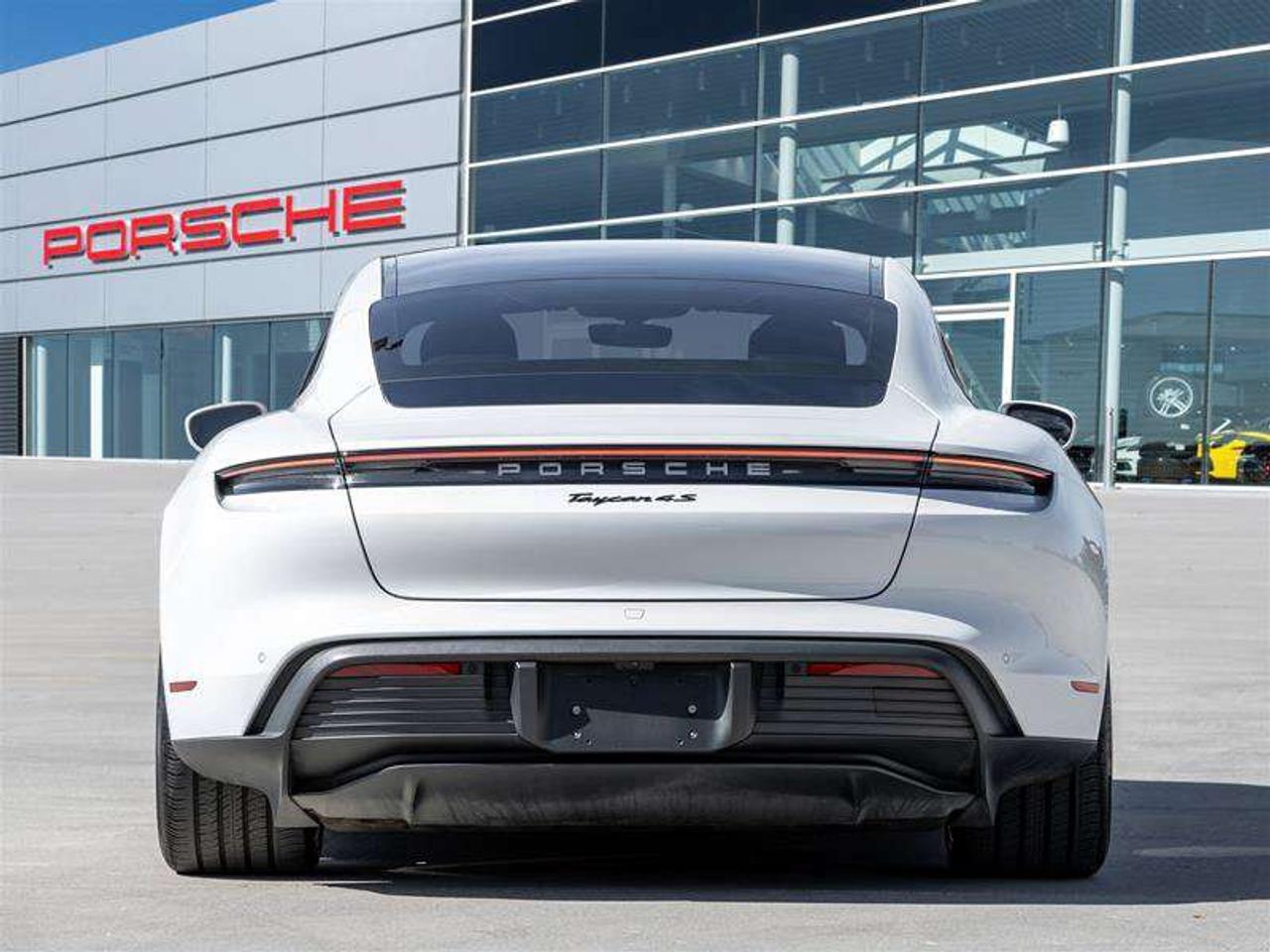 2024 Porsche Taycan 4S AWD CPO Premium Pkg Porsche Surface Coated Brakes (PSCB) with Calipers in White Performance Batte Photo