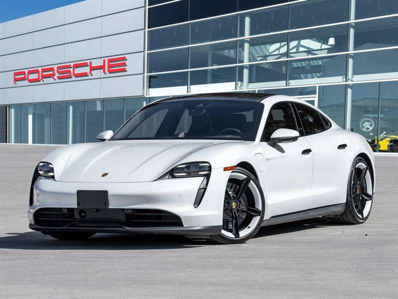 2024 Porsche Taycan 4S AWD CPO Premium Pkg Porsche Surface Coated Brakes (PSCB) with Calipers in White Performance Batte Photo