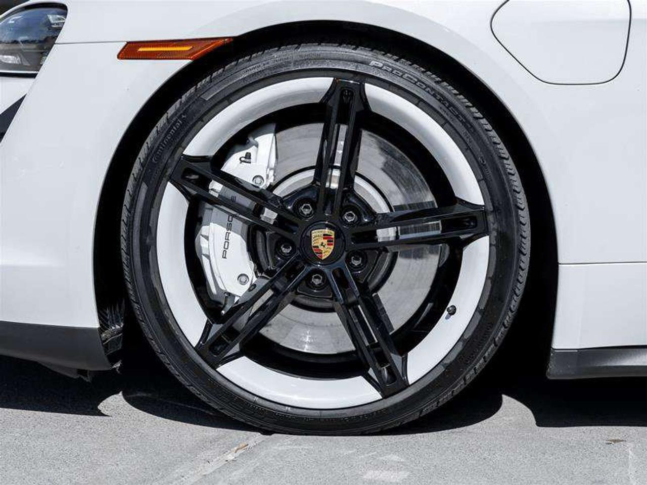 2024 Porsche Taycan 4S AWD CPO Premium Pkg Porsche Surface Coated Brakes (PSCB) with Calipers in White Performance Batte Photo