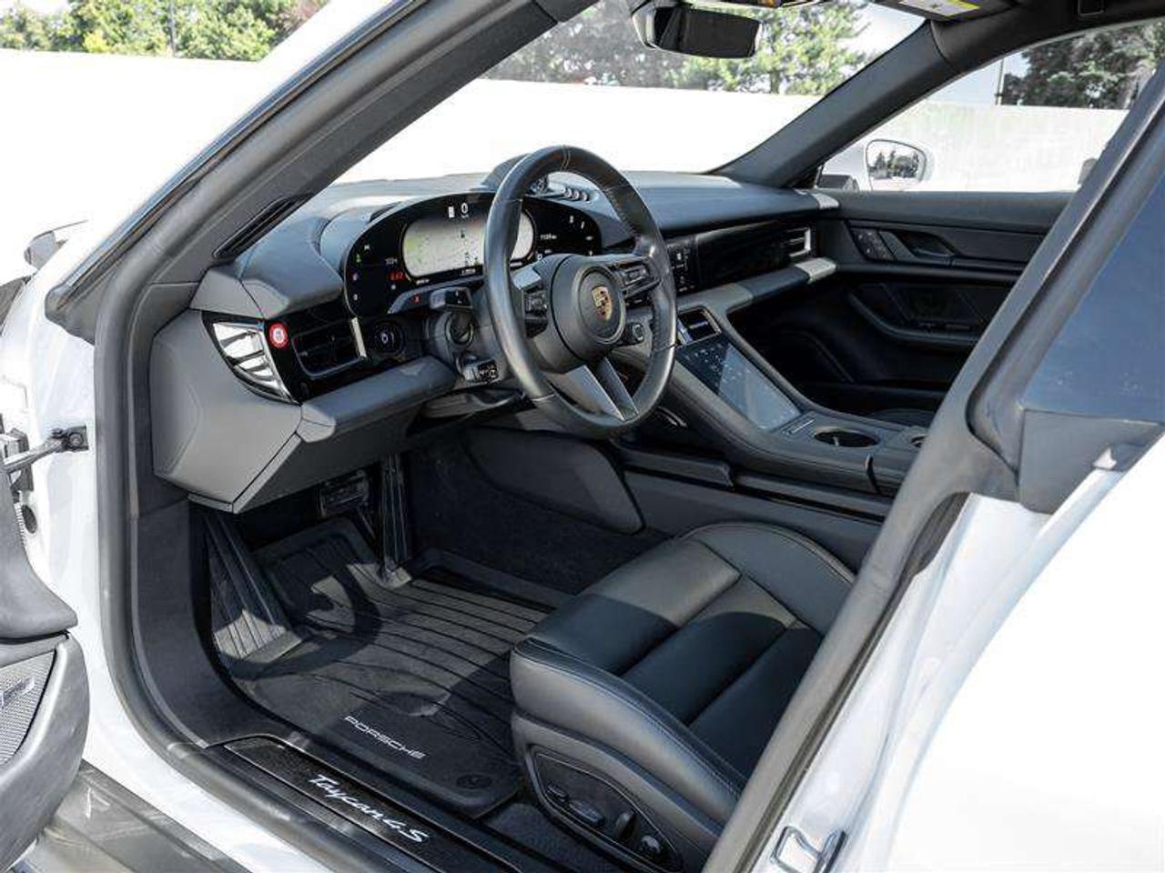 2024 Porsche Taycan 4S AWD CPO Premium Pkg Porsche Surface Coated Brakes (PSCB) with Calipers in White Performance Batte Photo