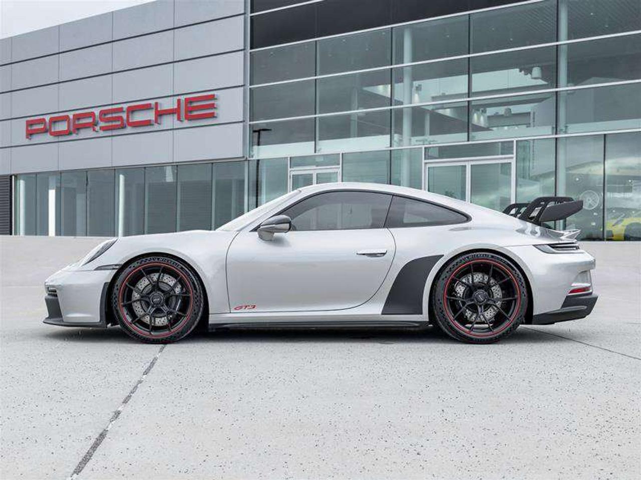2022 Porsche 911 GT3 Coupe Leather/Race-Tex Interior in Black with Guards Red Stitching Carbon Fiber Roof Adaptive Sp Photo