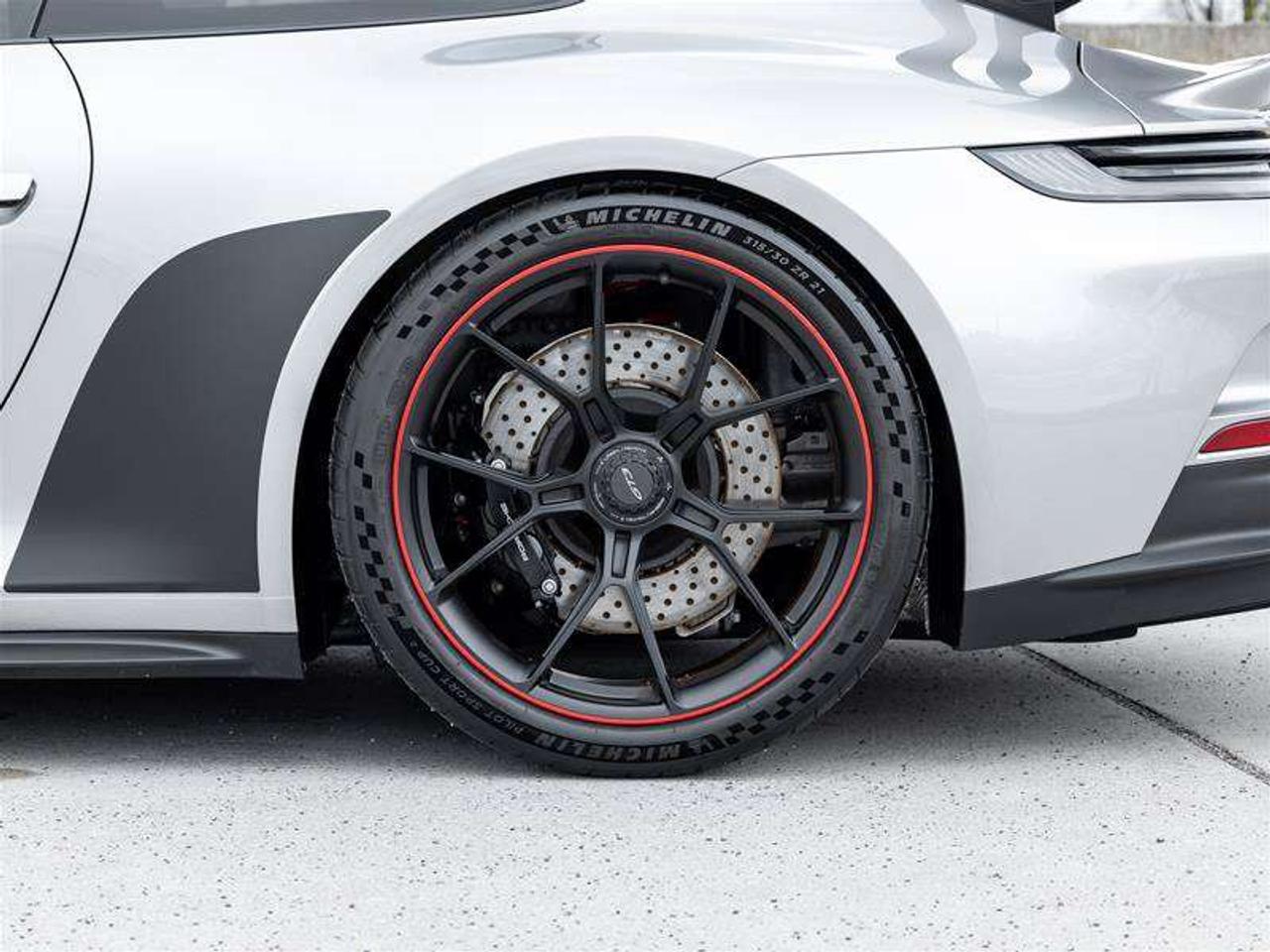 2022 Porsche 911 GT3 Coupe Leather/Race-Tex Interior in Black with Guards Red Stitching Carbon Fiber Roof Adaptive Sp Photo