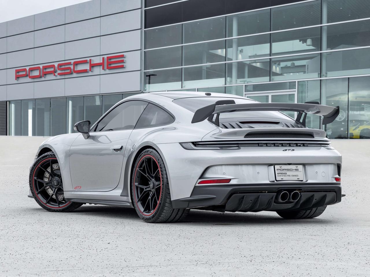 2022 Porsche 911 GT3 Coupe Leather/Race-Tex Interior in Black with Guards Red Stitching Carbon Fiber Roof Adaptive Sp Photo