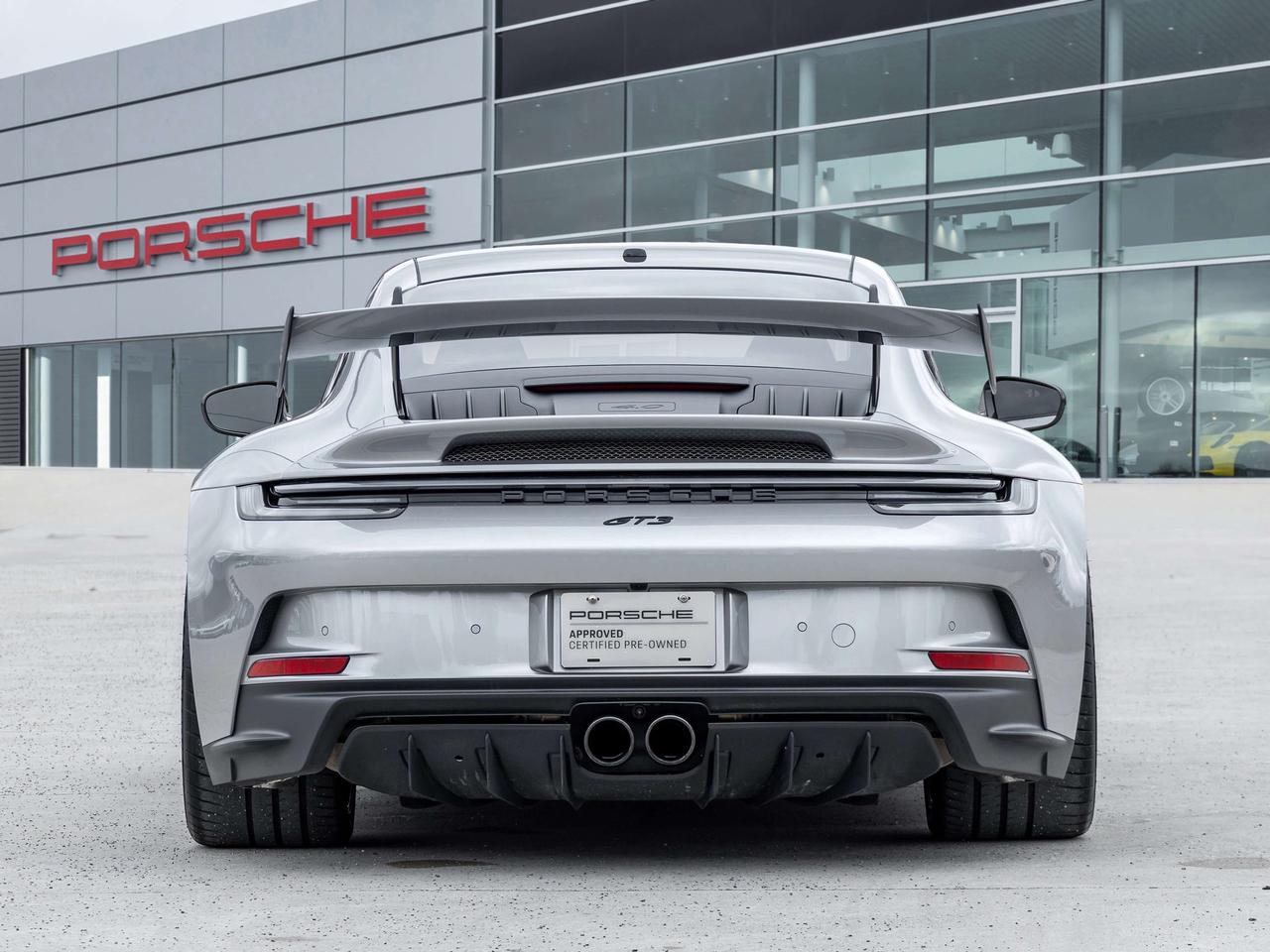 2022 Porsche 911 GT3 Coupe Leather/Race-Tex Interior in Black with Guards Red Stitching Carbon Fiber Roof Adaptive Sp Photo4