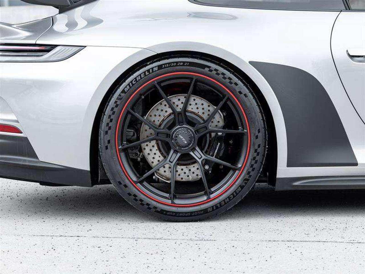 2022 Porsche 911 GT3 Coupe Leather/Race-Tex Interior in Black with Guards Red Stitching Carbon Fiber Roof Adaptive Sp Photo