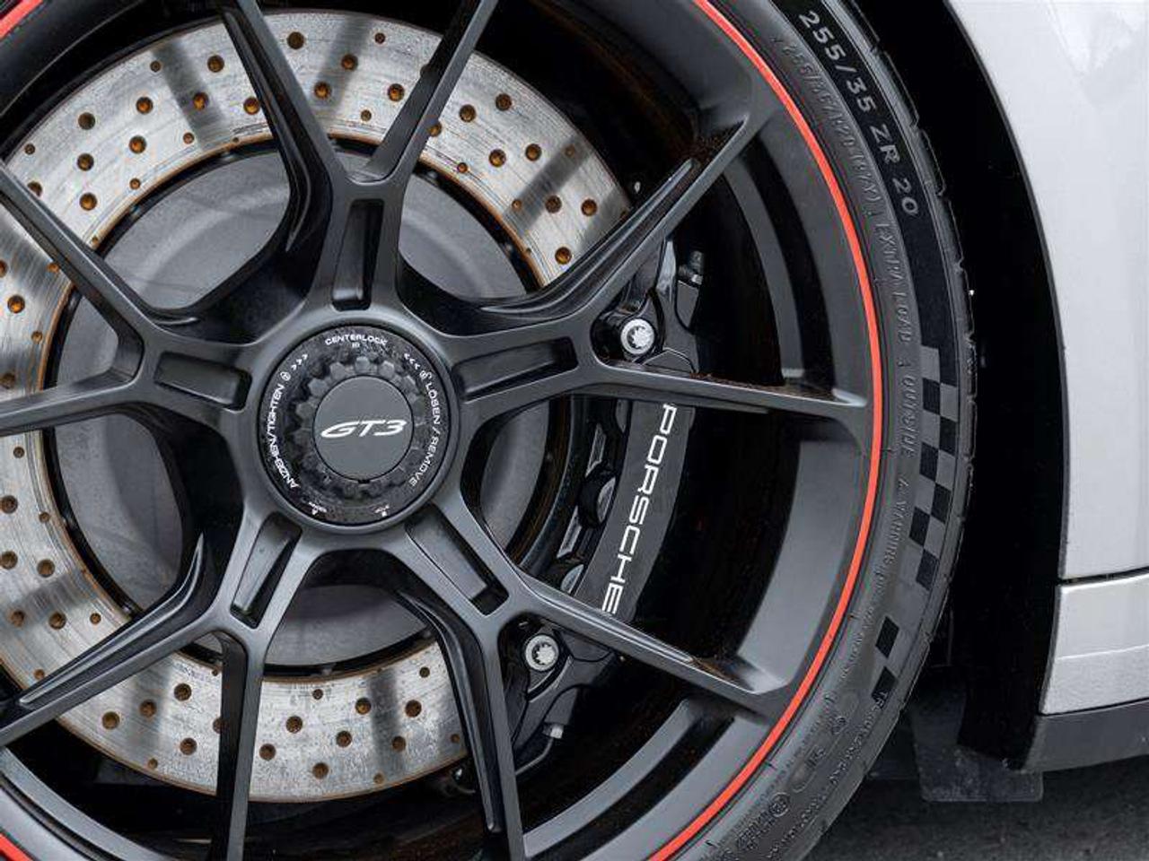 2022 Porsche 911 GT3 Coupe Leather/Race-Tex Interior in Black with Guards Red Stitching Carbon Fiber Roof Adaptive Sp Photo