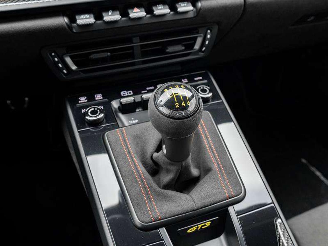 2022 Porsche 911 GT3 Coupe Leather/Race-Tex Interior in Black with Guards Red Stitching Carbon Fiber Roof Adaptive Sp Photo