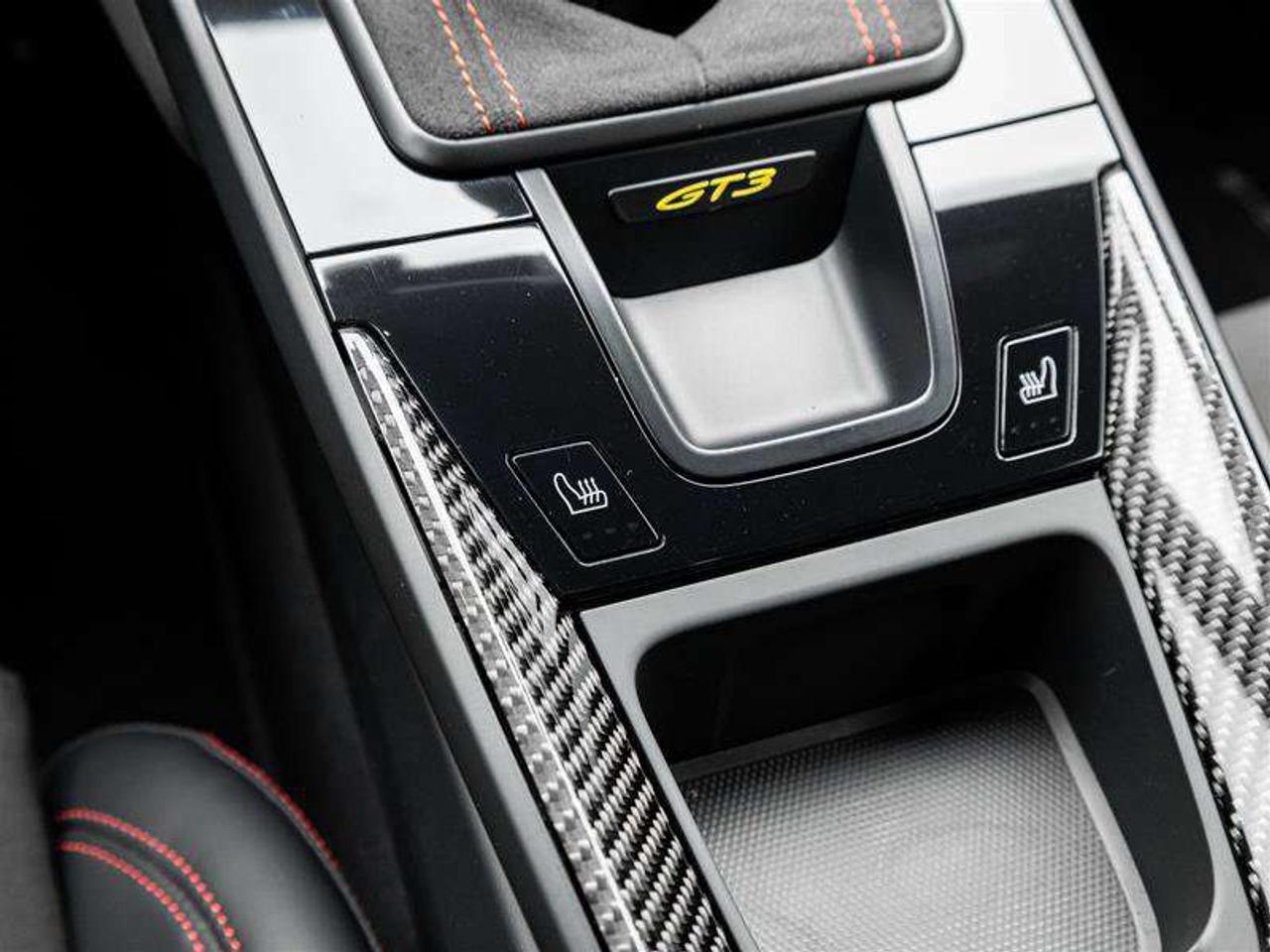 2022 Porsche 911 GT3 Coupe Leather/Race-Tex Interior in Black with Guards Red Stitching Carbon Fiber Roof Adaptive Sp Photo