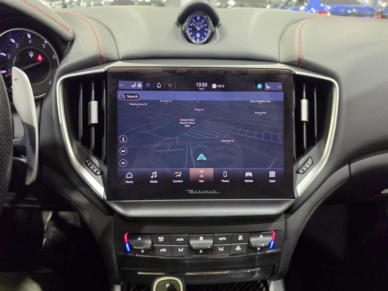 2022 Maserati Ghibli Modena Q4 AWD NERISSIMO CARBON PKG NO ACCIDENT BLACK LEATHER WITH RED STITCHING Photo