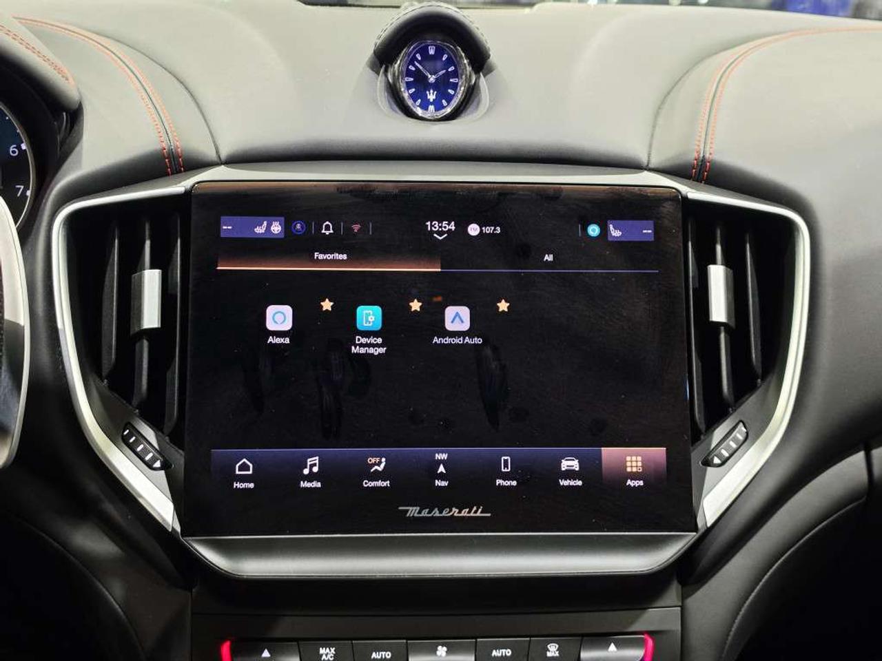 2022 Maserati Ghibli Modena Q4 AWD NERISSIMO CARBON PKG NO ACCIDENT BLACK LEATHER WITH RED STITCHING Photo