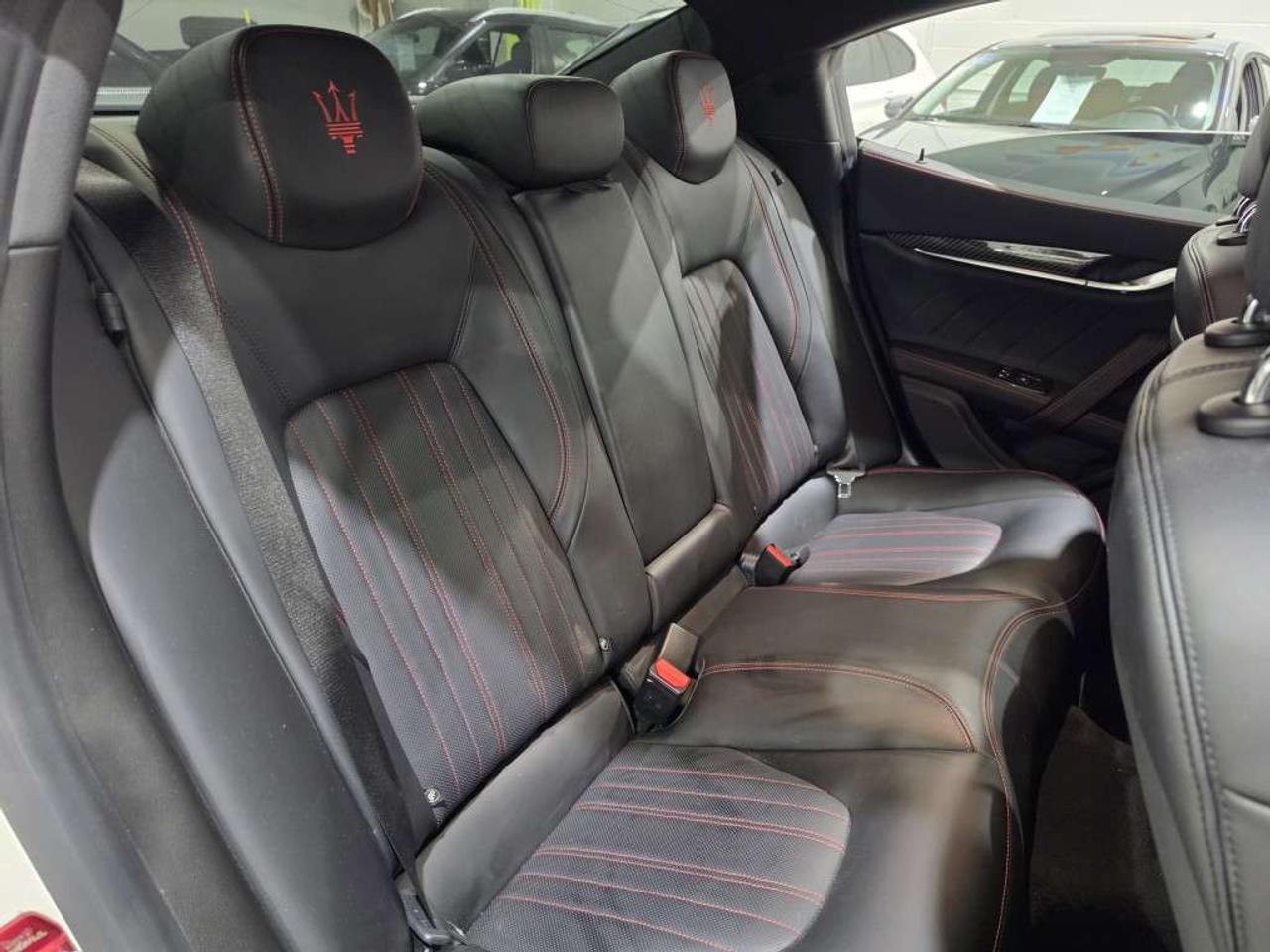 2022 Maserati Ghibli Modena Q4 AWD NERISSIMO CARBON PKG NO ACCIDENT BLACK LEATHER WITH RED STITCHING Photo