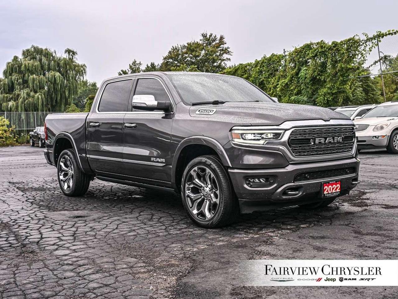 2022 RAM 1500 Limited 4x4 Crew Cab 5'7 Box TOW PKG   CARPLAY   124L FUEL TANK   22 WHEELS   CARPLAY   HEATED/COOLED SEATS Photo