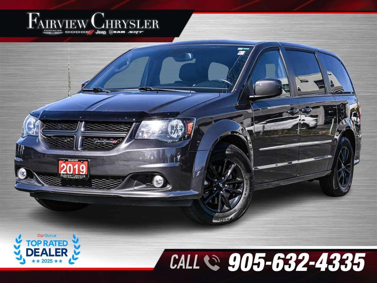 2019 Dodge Grand Caravan GT 2WD LEATHER   BLACKOUT PKG   SINGLE DVD   NAV   REMOTE START   POWER DOORS   PWR TAILGATE   HEATED SEATS Photo0