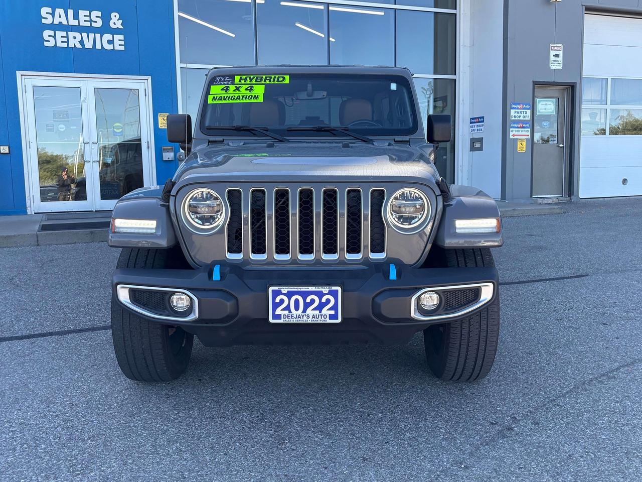 2022 Jeep Wrangler Sahara Hybrid AWD   Brown Leather   One Owner Photo1
